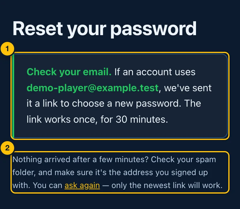 After asking for the link