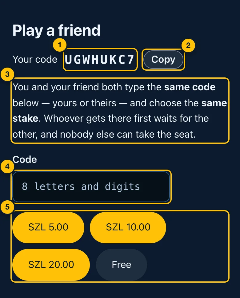 Play a friend