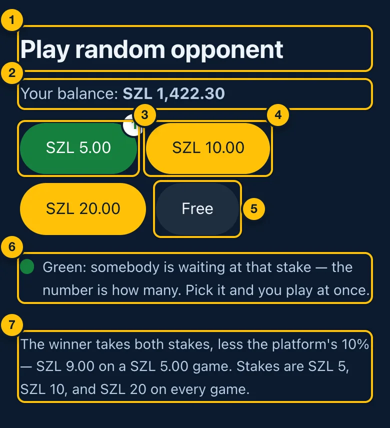 Play random opponent