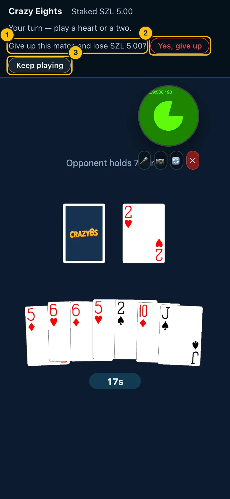 Giving up asks first