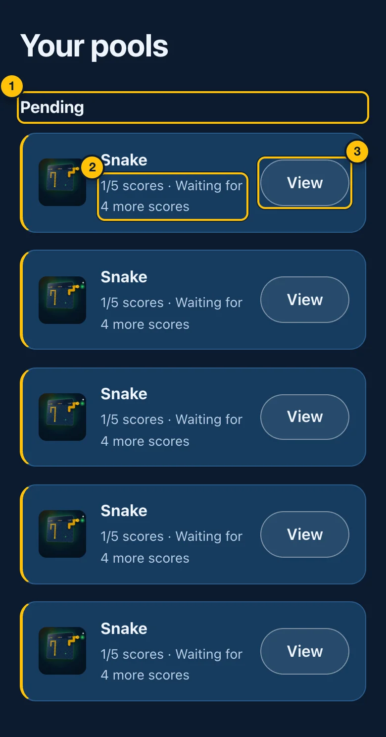 Your pools